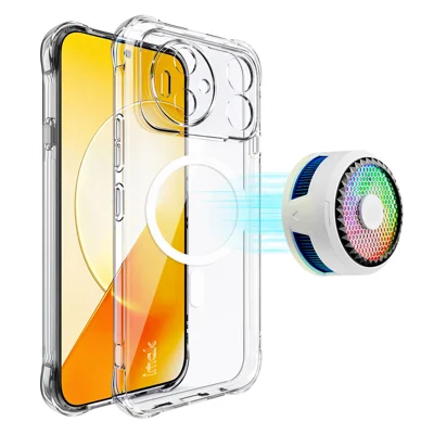  IMAK for Honor Magic9 Super Edition 5G Magnetic Case Airbag Shockproof Protection TPU Phone Cover - Transparent