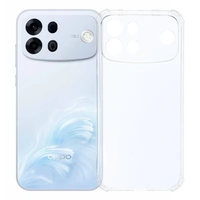 Capa TPU para Oppo A7 Pro Max 5G com Cantos Reforçados e Prova de Quedas - Transparente