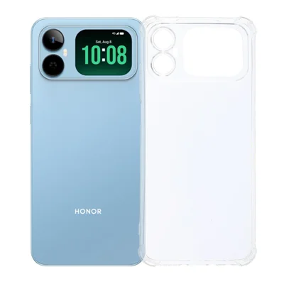 For Honor Play20A 4G TPU Case Reinforced Corners Drop-proof Phone Cover - Transparent