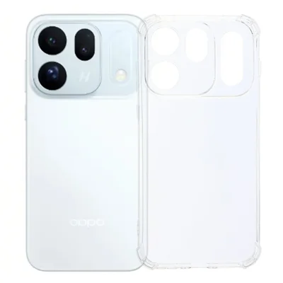 For Oppo Find X10 5G TPU Case Reinforced Corners Drop-proof Phone Cover - Transparent