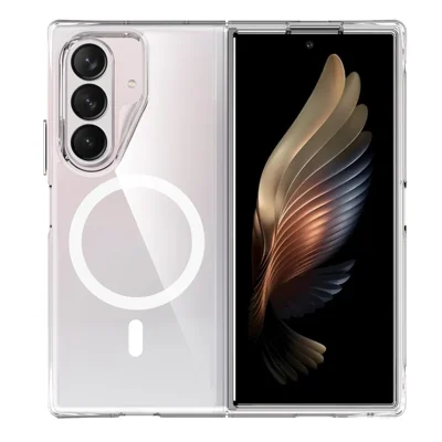 Чехол для Samsung Galaxy Z Fold8 Ultra магнитный TPU + PC прозрачный чехол для телефона - прозрачный