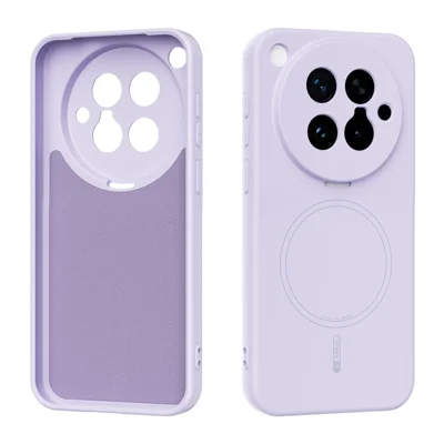ABEEL For vivo X500 Pro 5G Magnetic Case Skin Touch Liquid Silicone Phone Back Cover - Purple