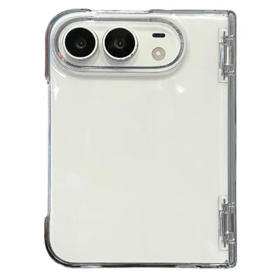 Funda para iPhone Duo con protección completa de bisagra y carcasa transparente resistente al amarilleo
