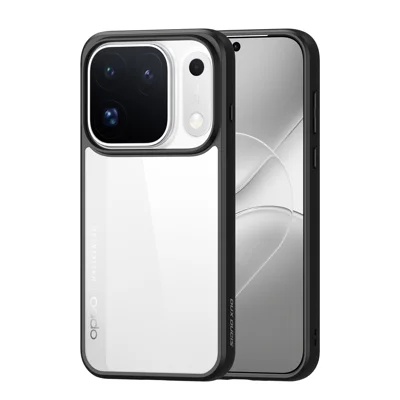  DUX DUCIS for Oppo Find X10 Pro Max 5G Aimo Series PC + TPU Clear Back Phone Cover (REACH Certification) - Black