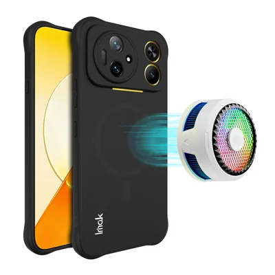  IMAK for Honor Magic9 Super Edition 5G Magnetic Case Shockproof Airbag TPU Phone Cover - Matte Black