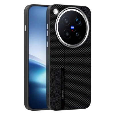 ABEEL For vivo X500 Pro Max 5G Magnetic Case Ultra-thin 6D Printed Shockproof TPU PC Aluminum Alloy Leather Phone Cover - Guardian Model 2 No. 2
