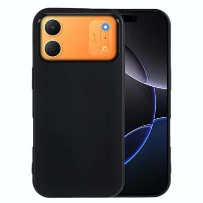 Für TECNO Spark 50C 4G TPU-Hülle weich Matt Anti-Fingerprint Handy-Rückseite - Schwarz