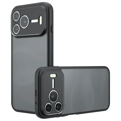 For Huawei nova 16 SE 5G Case Skin-Touch TPU + PC Matte Phone Back Cover - Transparent Black