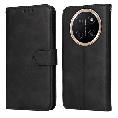  For Honor X9e Pro 5G / Honor X80 Pro Max 5G Case Wallet PU Leather Folio Flip Phone Cover - Black
