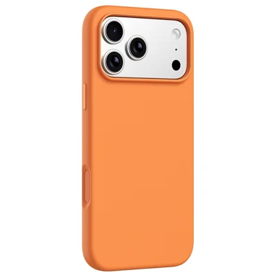 For iPhone 18 Pro  /  17 Pro Magnetic Case Liquid Silicone Phone Back Cover Large Camera Cutout - Orange
