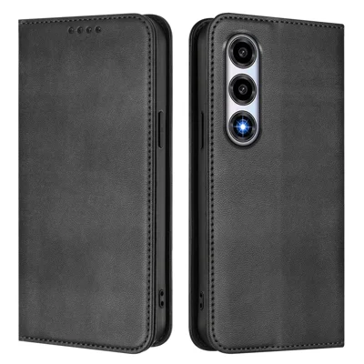  Étui portefeuille pour ZTE nubia A77 5G, étui rétro avec protection RFID, housse en cuir - Noir