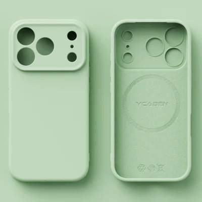YCADEN For iPhone 18 Pro Max / 17 Pro Max Case Compatible with MagSafe Precision Cutouts Ultra Thin TPU Phone Cover - Grass Green