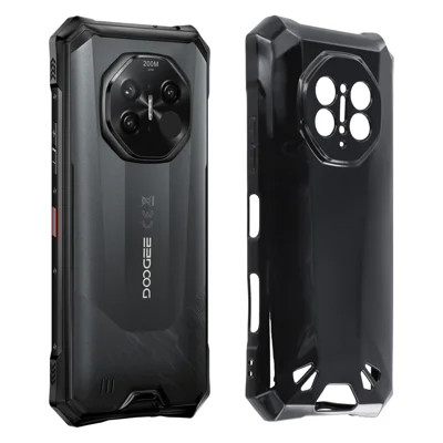 For Doogee S300 Plus Case Soft TPU Drop Protection Phone Cover - Black