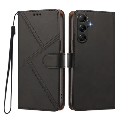 Til ZTE nubia A77 4G Taske med Diamantstingning i PU-læder, Flip-taske med Penneholder og Håndledsrem - Sort