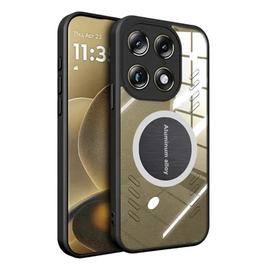 For Motorola Edge 70 Ultra 5G Case Heat Dissipation Shockproof Transparent Phone Back Cover - Black