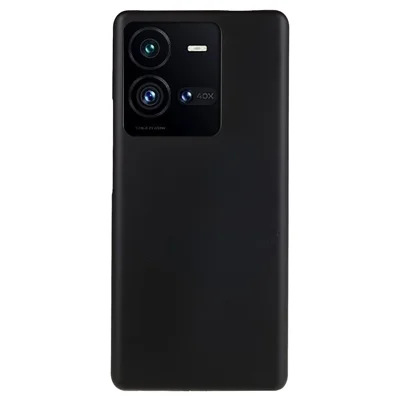 For vivo iQOO 10 Pro 5G Hard Plastic Rubberized Glossy Phone Case Back Protector Cell Phone Cover - Black