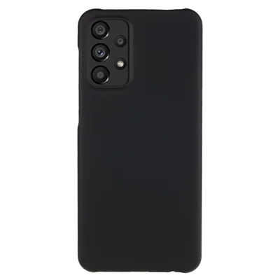 For Samsung Galaxy A23 5G (Global Version) / A23 4G Glossy Phone Case Hard Plastic Rubberized Phone Protector Cell Phone Shell Cover - Black