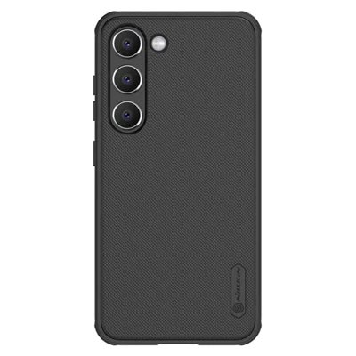 NILLKIN Super Frosted Shield Pro for Samsung Galaxy S23 Matte Finish Phone Case Anti-drop Soft TPU Hard PC Protective Cover - Black