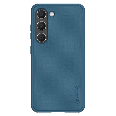 NILLKIN Super Frosted Shield Pro for Samsung Galaxy S23+ Anti-Slip Matte Phone Case Soft TPU+PC Drop Protection Cover - Blue