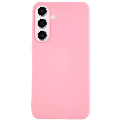 For Samsung Galaxy A54 5G Matte Back Shell, Anti-Fingerprint Soft TPU Phone Case Shockproof Protective Cover - Pink