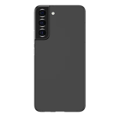 For Samsung Galaxy S22 5G Anti-drop Matte Case Ultra Thin Scratch-resistant PP Phone Cover - Transparent Black
