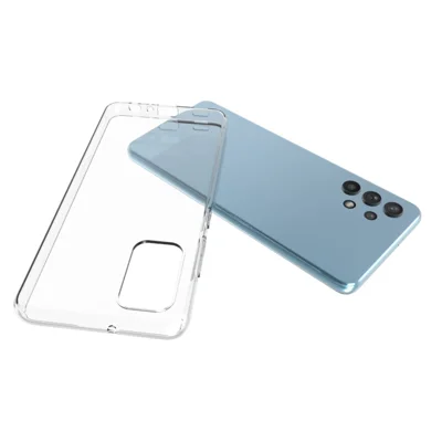 For Samsung Galaxy A32 4G (EU Version) Inner Watermark-Free Clear Cover Glossy TPU Phone Protective Case (10pcs at least for Order)