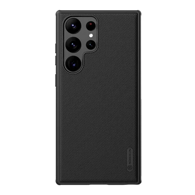 NILLKIN Frosted Shield Pro para Samsung Galaxy S23 Ultra Capa de Telefone Mate PC + TPU à Prova de Choque Híbrida com Suporte de Carro Folha de Metal