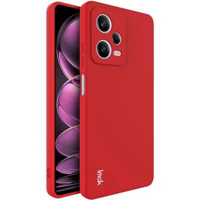 IMAK UC-4 Series Phone Case for Xiaomi Redmi Note 12 Pro 5G , Straight Edge Anti-Drop Cell Phone TPU Cover - Red
