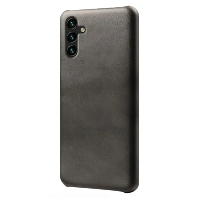 Calf Textured Phone Cover for Samsung Galaxy A34 5G, Anti-scratch PU Leather Coated PC Mobile Phone Case - Black