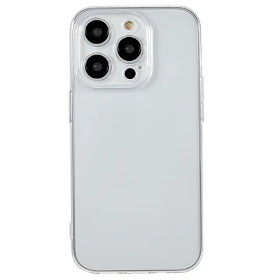 Pour iPhone 14 Pro Max Découpe de lentille précise Couverture transparente anti-chocs Étui de téléphone portable Slim TPU