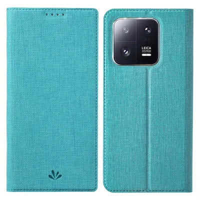 VILI DMX Series for Xiaomi 13 Pro 5G PU Leather Phone Stand Case Card Holder Protective Phone Cover - Blue
