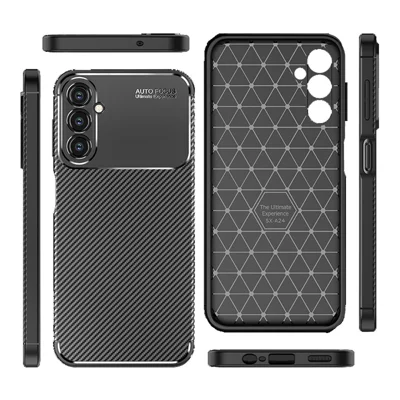 For Samsung Galaxy A24 4G (162.1 x 77.6 x 8.3mm) Carbon Fiber Texture Phone Case Drop Resistant TPU Phone Cover