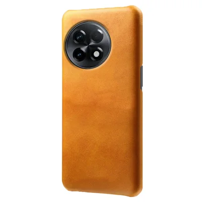 For OnePlus 11R 5G / Ace 2 5G Anti-scratch PU Leather+PC Mobile Phone Case Calf Texture Cell Phone Cover - Orange