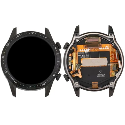 For Huawei Watch GT 2 46mm OEM Grade S AMOLED Screen and Digitizer Assembly + Frame Part (without Logo) - Black