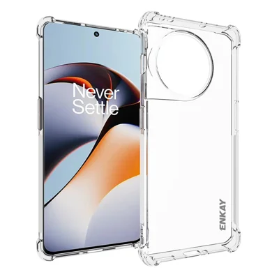 ENKAY HAT PRINCE لجهاز OnePlus 11R 5G / Ace 2 5G غطاء شفاف لهاتف مقاوم للانزلاق مع حواف شفافة وغطاء خلفي من مادة TPU