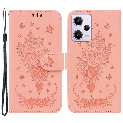 For Xiaomi Redmi Note 12 Pro 5G / Note 12 Pro Speed 5G / Poco X5 Pro 5G Leathe Phone Cover - Pink