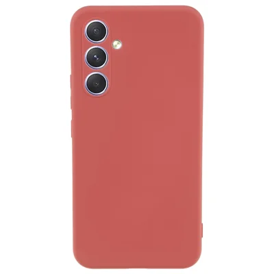 Pour Samsung Galaxy A54 5G Téléphone Étui TPU Doublure en fibre Caoutchouté Housse de téléphone portable - Aubépine rouge