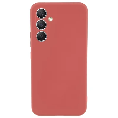 Für Samsung Galaxy A34 5G Gummiertes TPU-Handyhülle Weiche Futter Anti-Kratzer Abdeckung - Hagedorn Rot