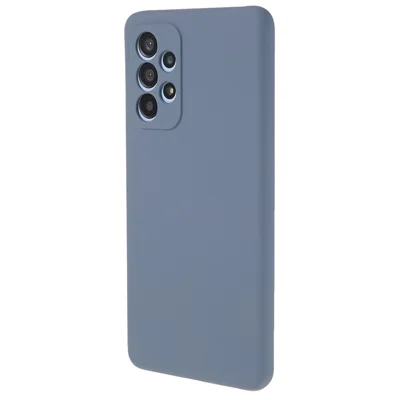 For Samsung Galaxy A53 5G Soft TPU Case Rubberized Anti-Scratch Fiber Lining Inside Phone Cover - Lavender