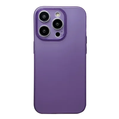 Slim Phone Case for iPhone 13 Pro 6.1 inch Shockproof Cover Precise Cutout Matte TPU Case - Dark Purple