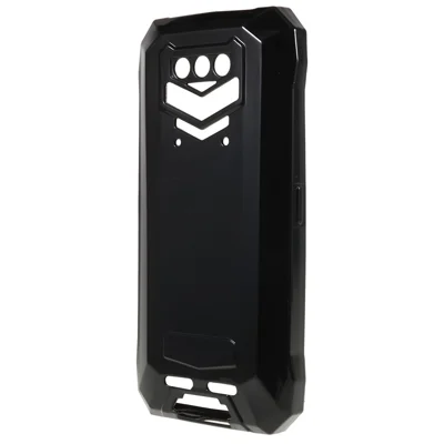 Pour le Doogee S89 Pro Coque de téléphone en TPU résistante aux rayures avec protection pour la caméra Housse de protection antichoc - Noir