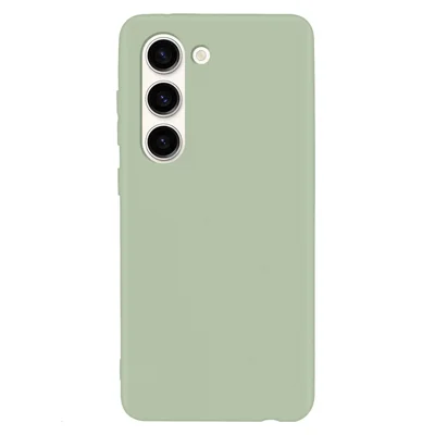 For Samsung Galaxy S23+ Candy Color Anti-fingerprint Matte Phone Case TPU Anti-drop Cover - Matcha Green