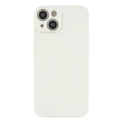 For iPhone 13 mini 5.4 inch Hard PC Shockproof Phone Case Camera Protection Matte Phone Cover - White