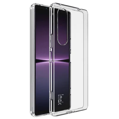 IMAK UX-5 Series para Sony Xperia 1 V Funda de teléfono a prueba de caídas Caja de teléfono inteligente flexible de TPU - Transparente