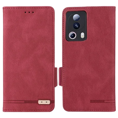 PU-Lederhülle für Xiaomi 13 Lite / Civi 2 5G, Hardware-Dekor, Dual-Magnetverschluss, Brieftasche, Ständer-Telefonhülle - Rose
