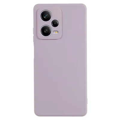 Coque de téléphone en TPU pour Xiaomi Redmi Note 12 Pro+ 5G, étui slim avec doublure en fibre, boîtier de téléphone portable en caoutchouc - Violet clair