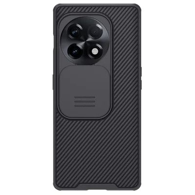 NILLKIN CamShield Pro for OnePlus Ace 2 5G / 11R 5G Drop-proof Case PC+TPU Hybrid Phone Cover with Camera Slide Lid - Black