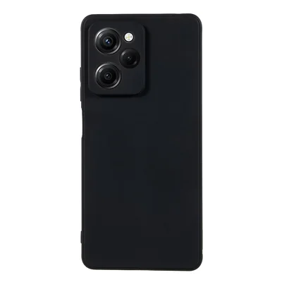 For Xiaomi Redmi Note 12 Pro Speed 5G / Poco X5 Pro 5G Straight Edge Design Soft TPU Phone Case Precise Cutout Cover - Black