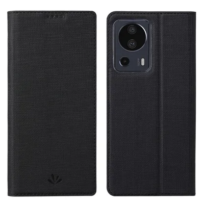 VILI DMX Series for Xiaomi 13 Lite / Civi 2 5G PU Leather Stand Card Slots Phone Case Mobile Phone Cover - Black