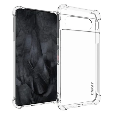ENKAY HAT PRINCE Cell Phone Case for Google Pixel 8 Pro , Drop Protection Anti-Slip TPU Clear Phone Cover